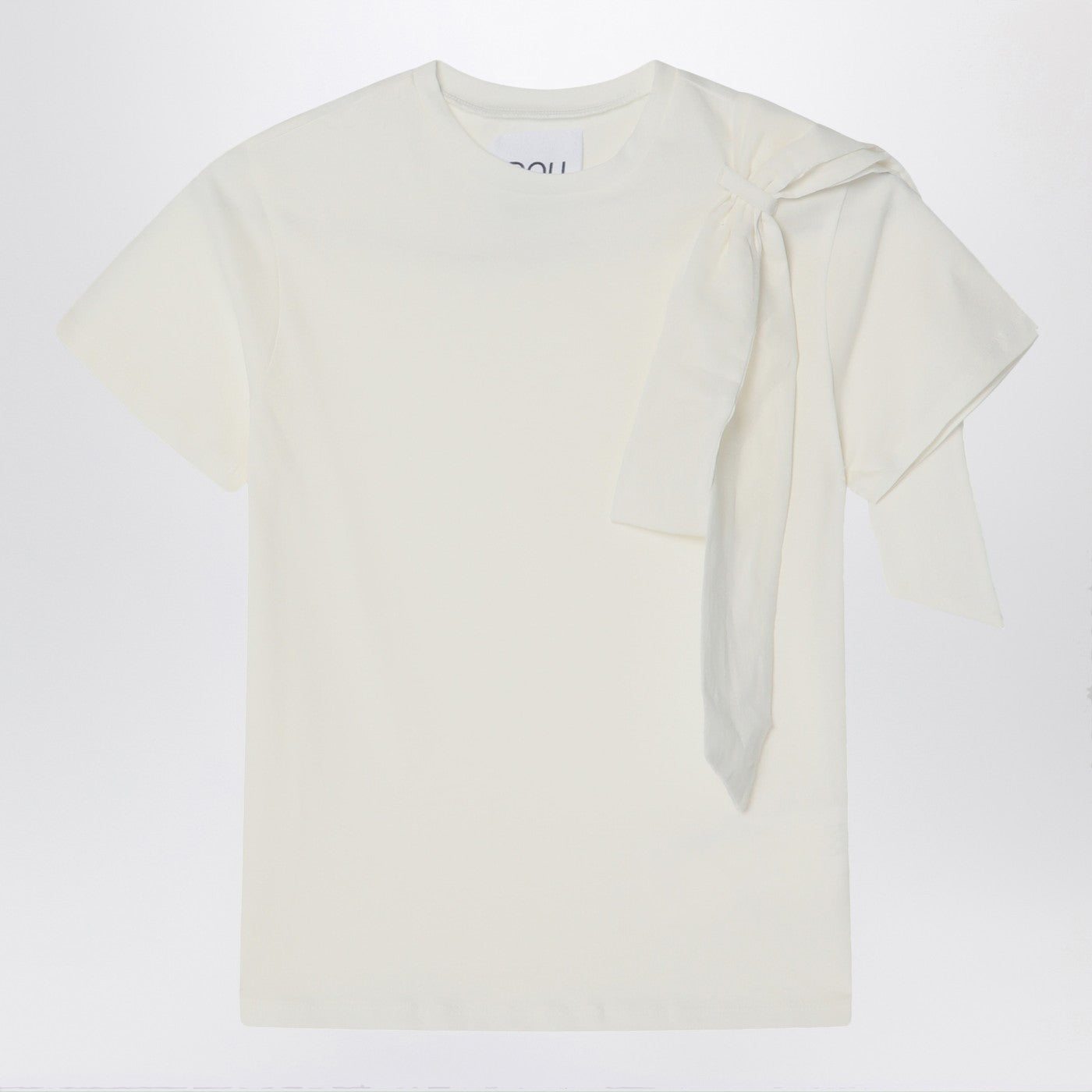 Ivory t-shirt with bow