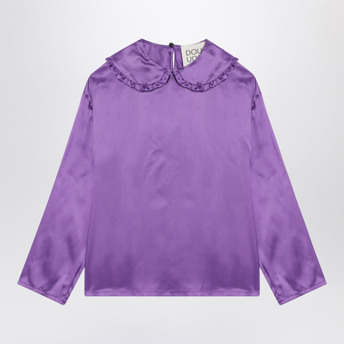 Purple satin blouse