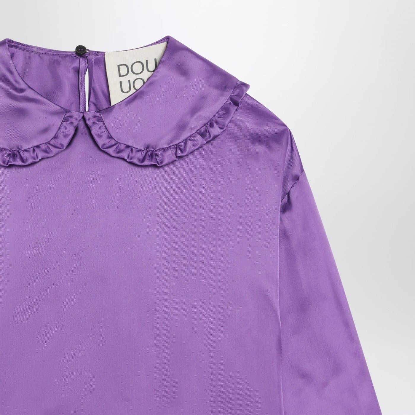 Purple satin blouse