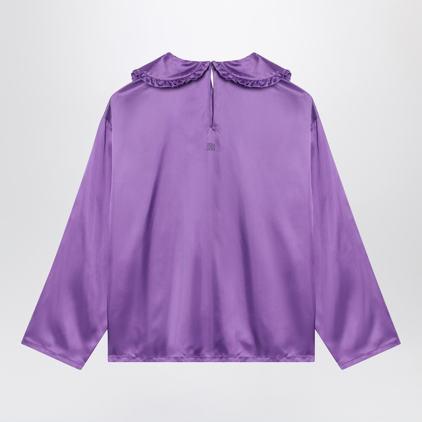 Purple satin blouse