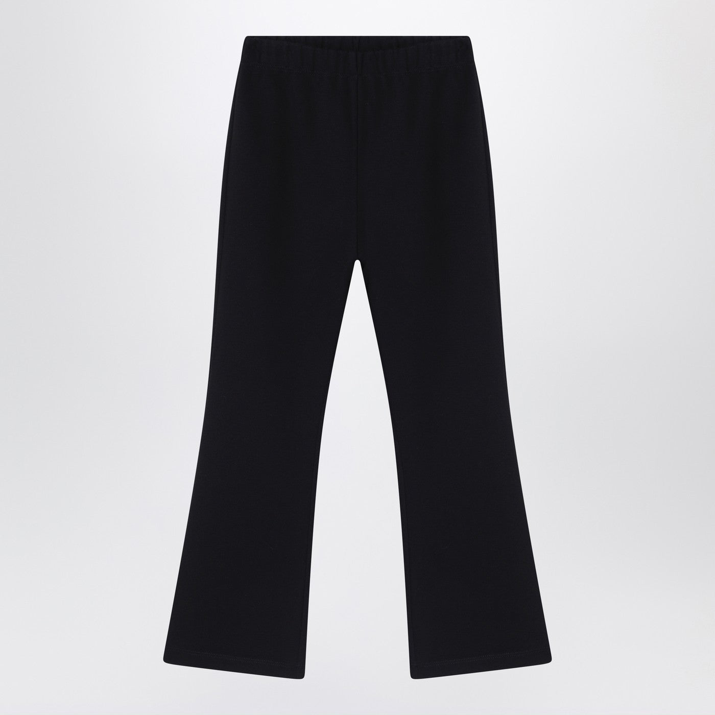 Schwarze Hose mit Logo-Patch