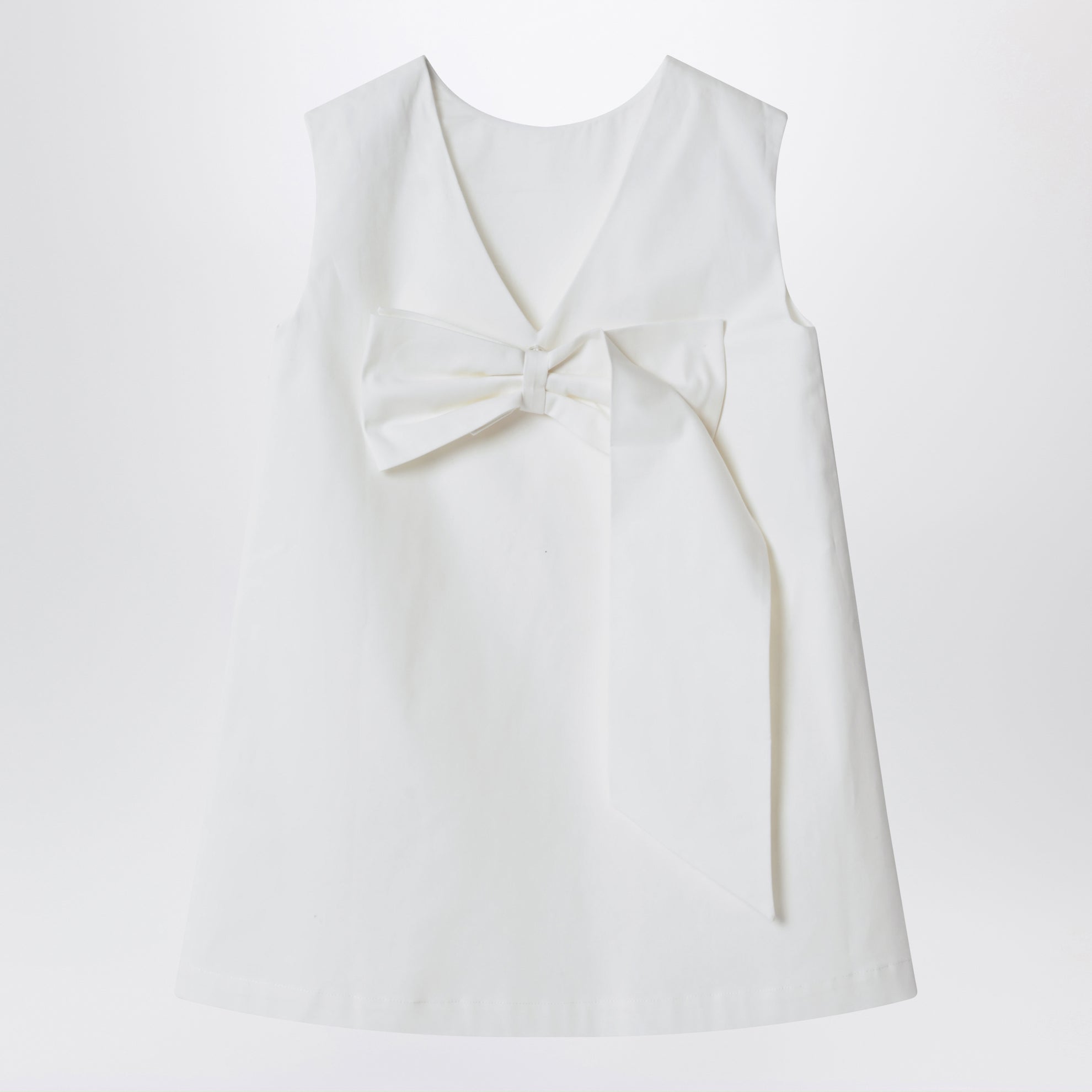 Camomilla ivory dress with bow