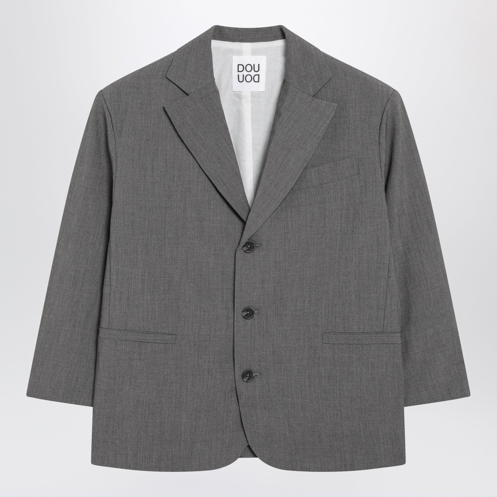 Grey single-breasted jacket