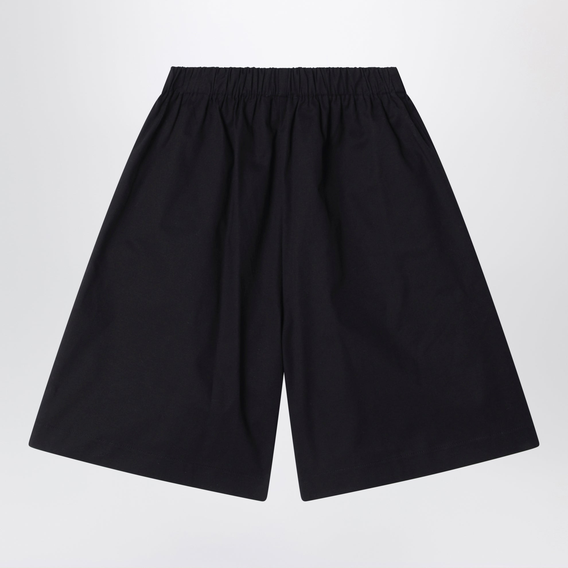 Primula black bermuda shorts in cotton poplin