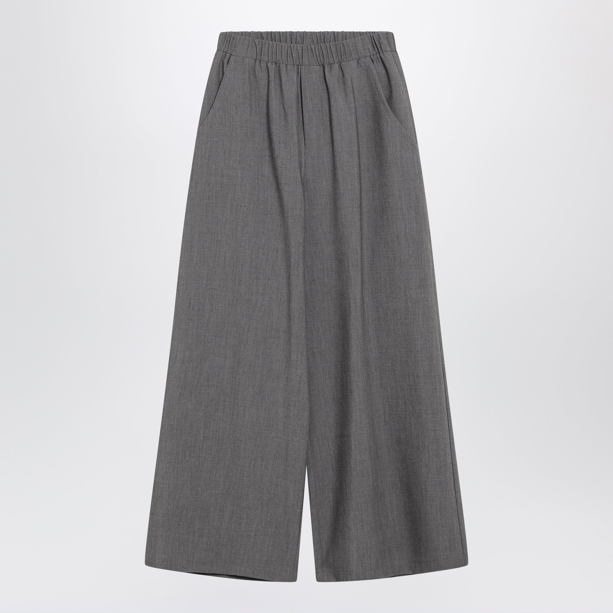 Oversize-Hose in Grau mit Chrysanthemenmuster