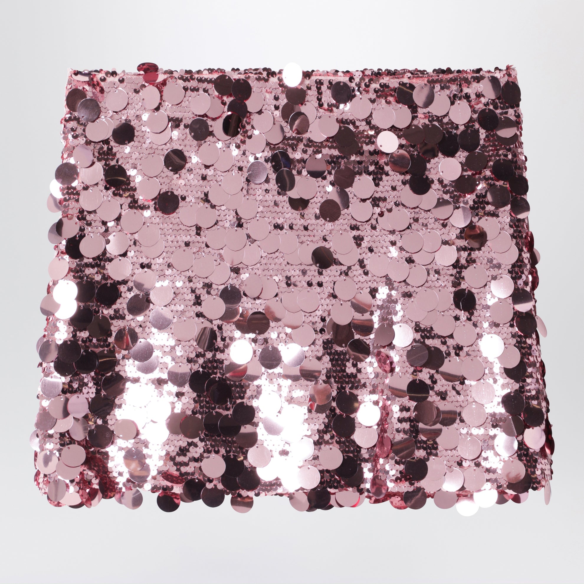 Pink Sequin Mini Skirt