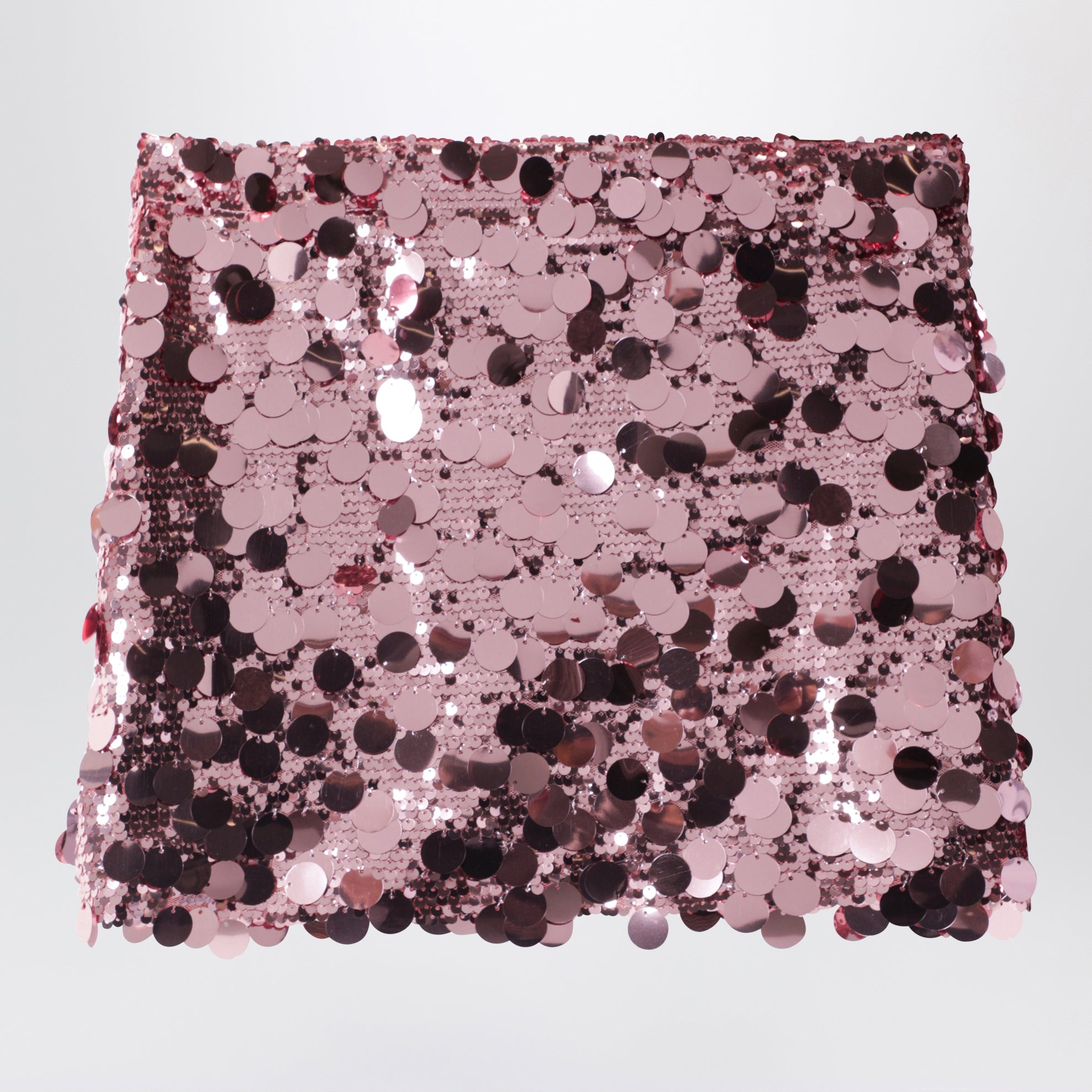 Pink Sequin Mini Skirt