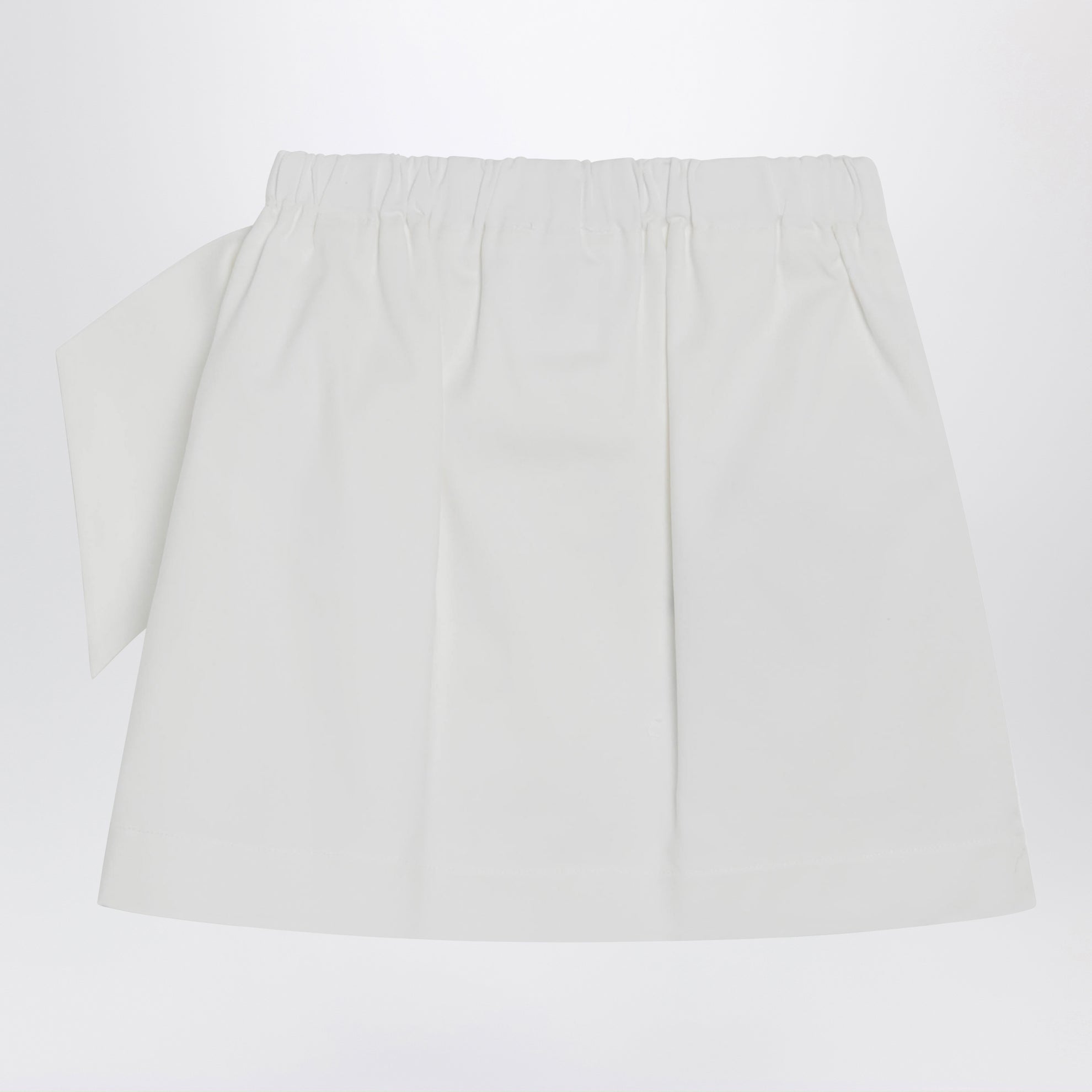 Ivory cotton mini skirt
