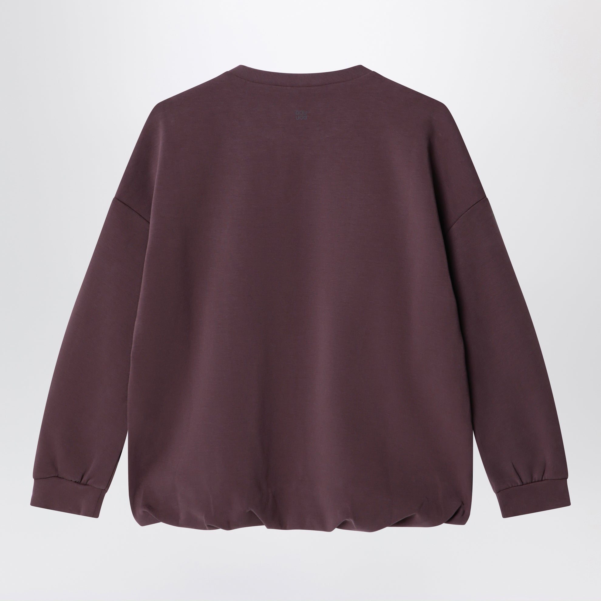 Felpa color prugna in cotone