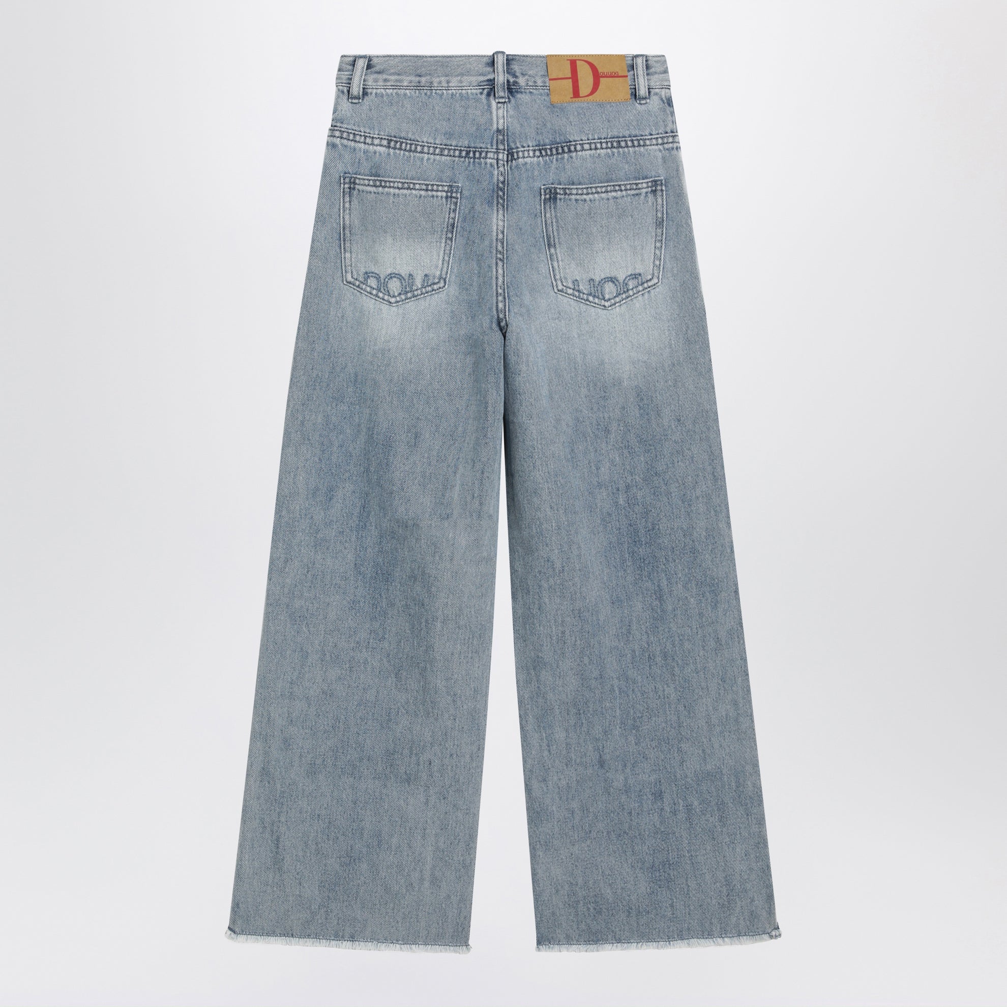 Jean large bleu délavé
