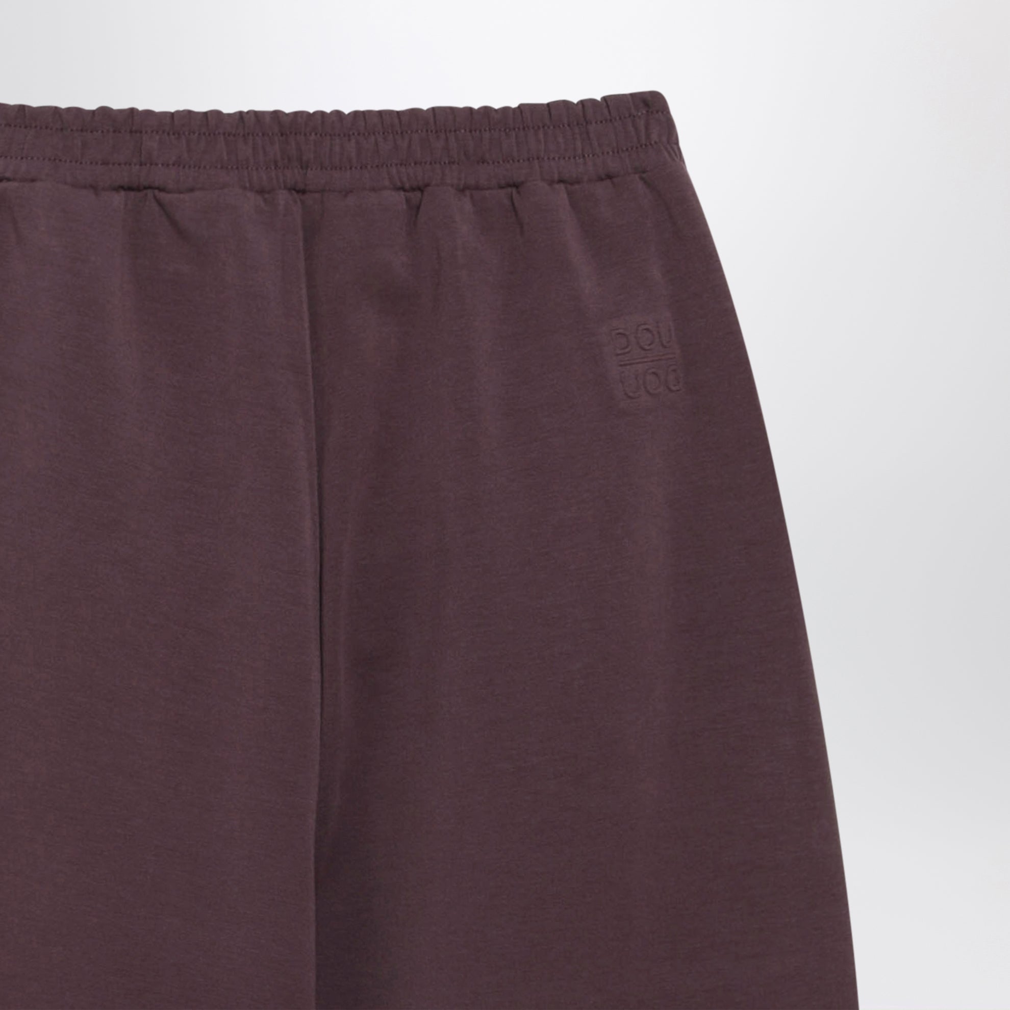 Pflaumenfarbene Jogginghose aus Baumwolljersey