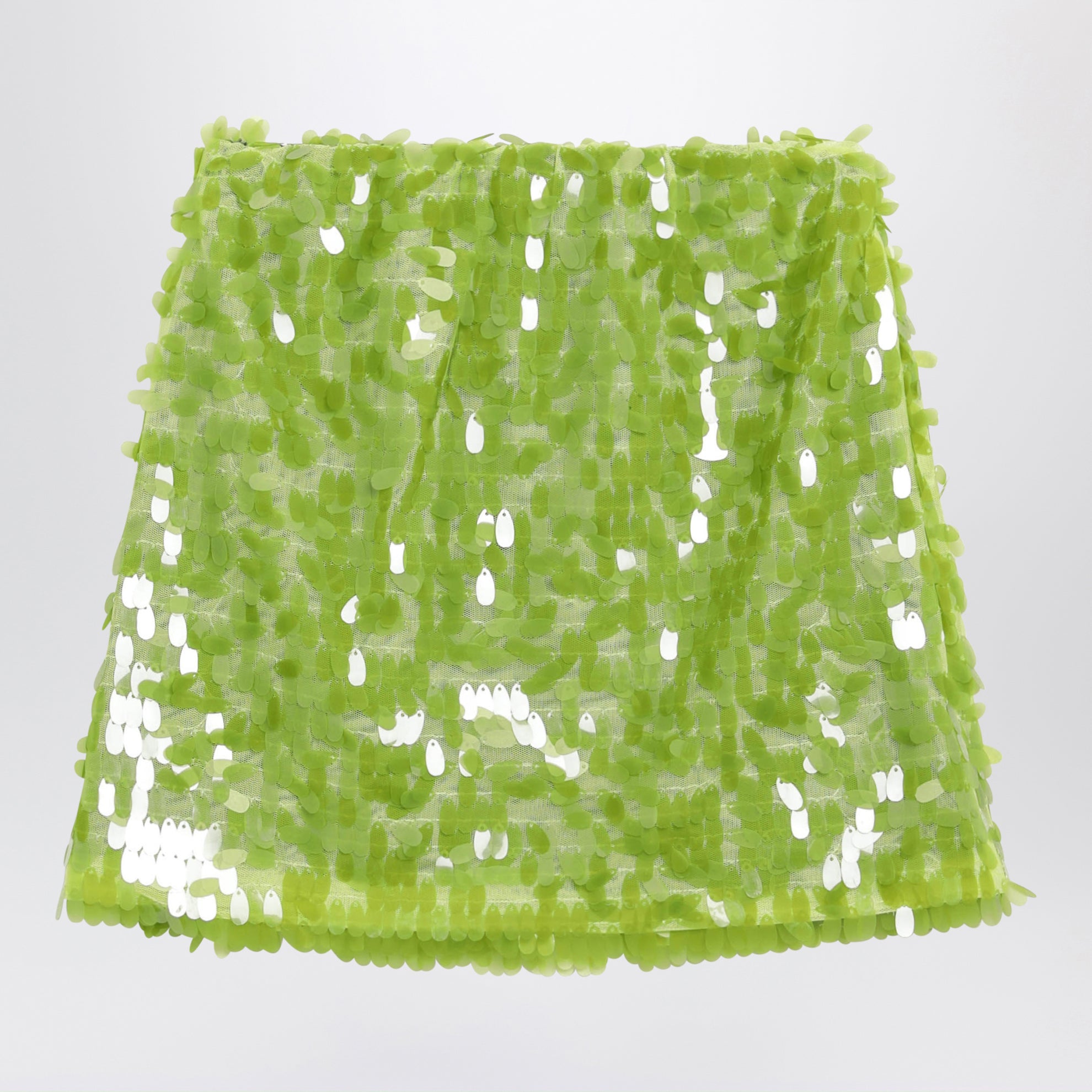 Lime sequin skirt