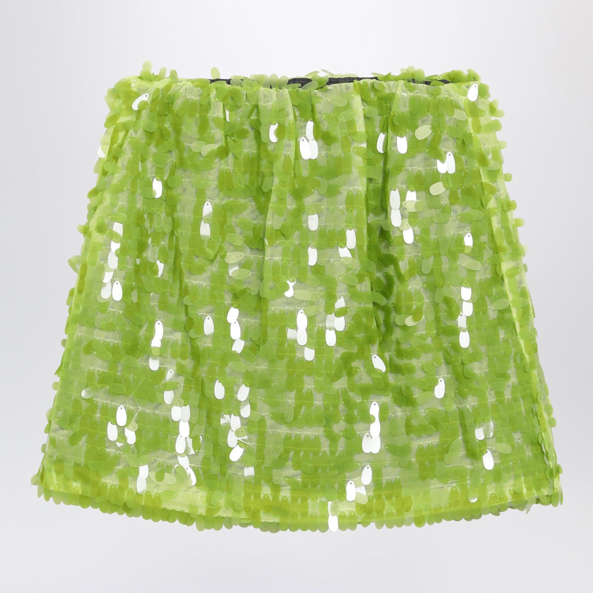 Lime sequin skirt