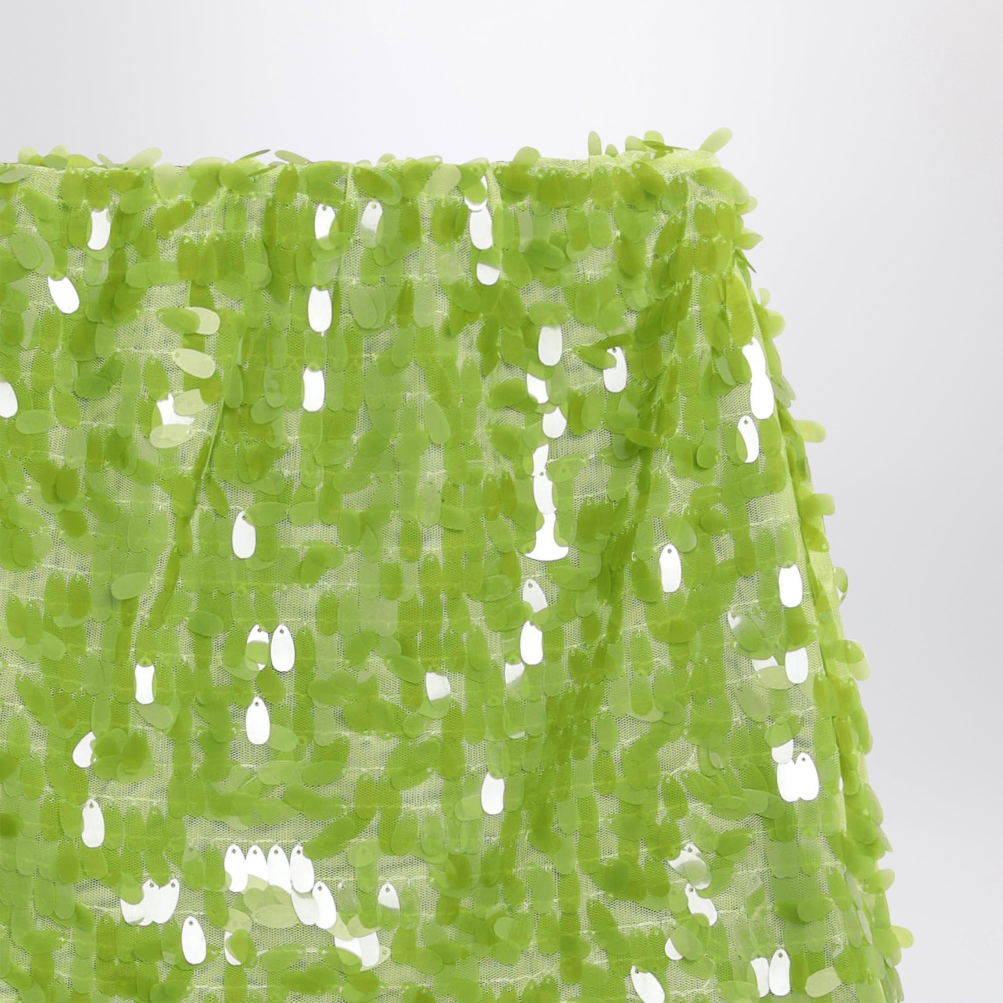 Lime sequin skirt