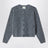 Grey mélange alpaca-blend cardigan