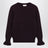 Violett melierter Pullover aus Wollmischung