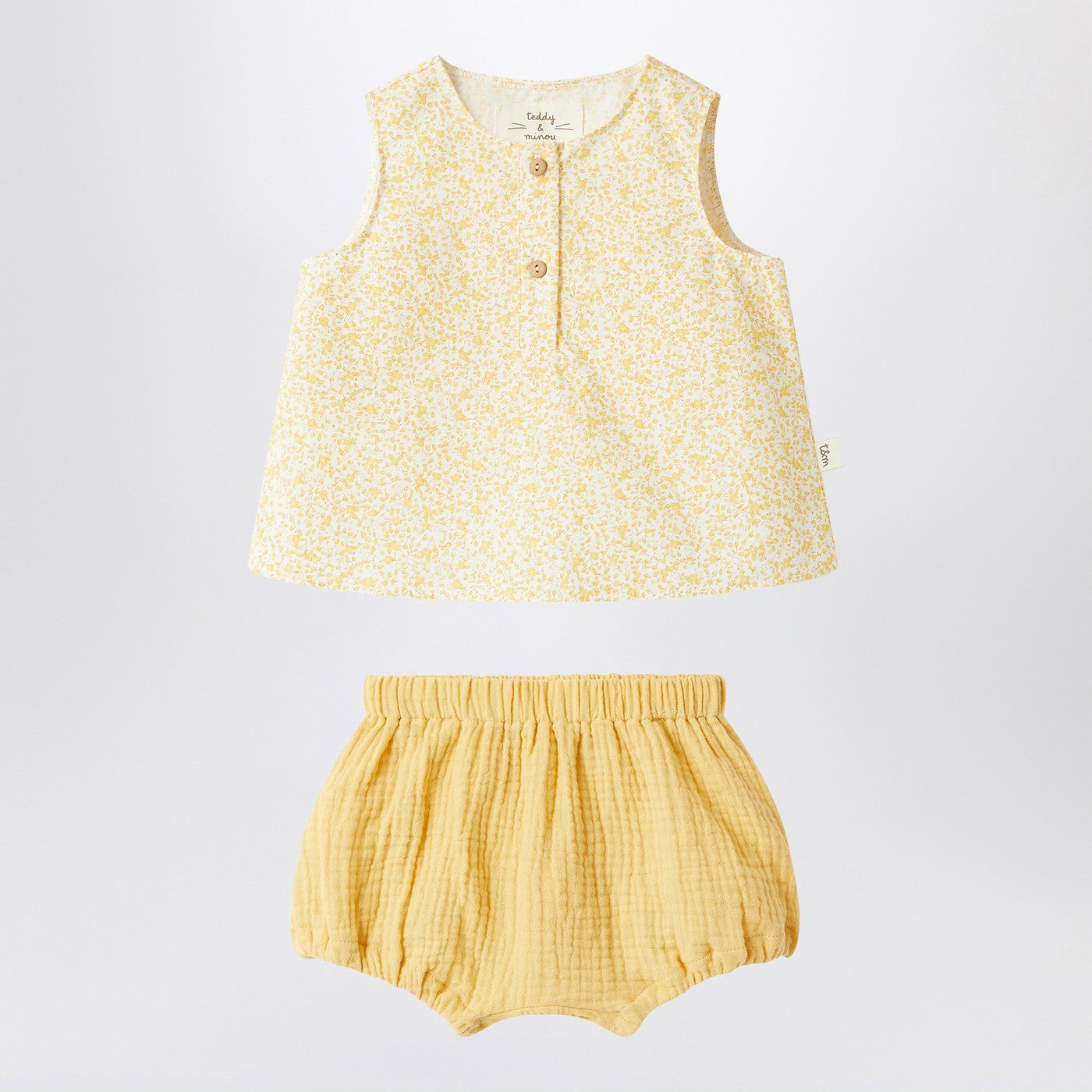 Ensemble jaune à imprimé floral