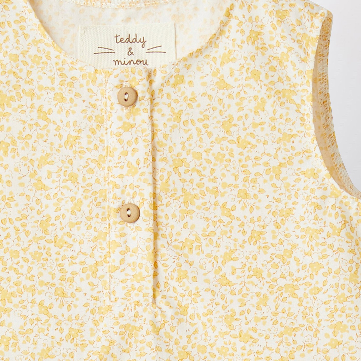 Ensemble jaune à imprimé floral