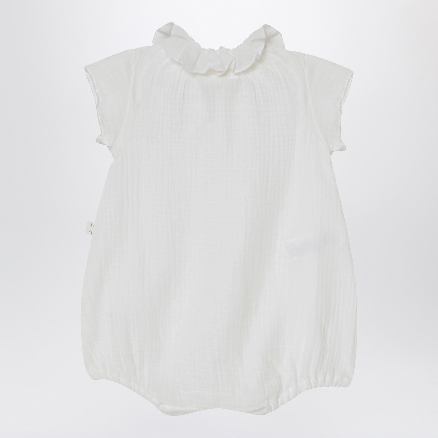 Barboteuse blanche en coton