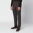 Pantalon marron en mélange de laine