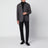 Pantalon noir en mélange de laine