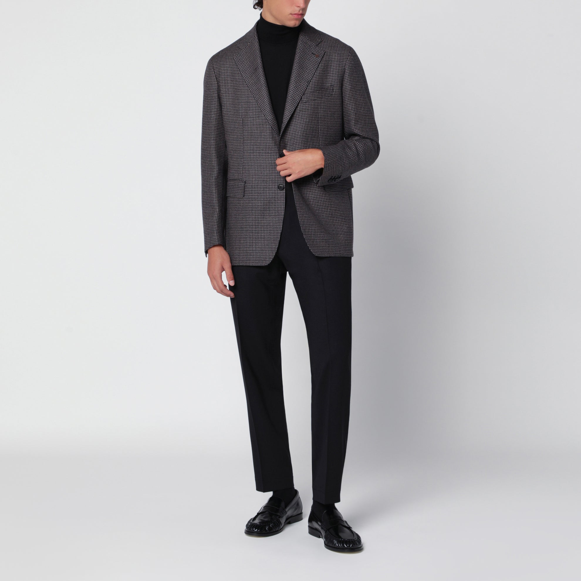 Schwarze Hose aus Wollmischung