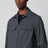 Grey wool-blend zip-up jacket