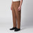 Pantaloni color terra di Siena in misto lana