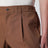 Pantaloni color terra di Siena in misto lana