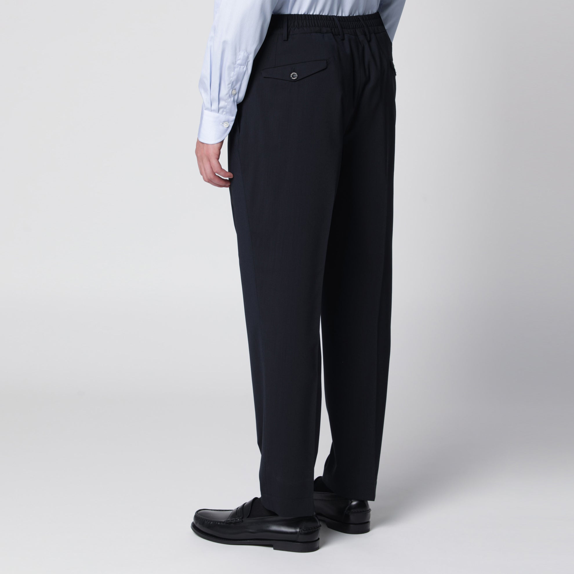 Blue trousers in wool blend