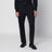 Pantalon sartorial bleu en mélange de laine