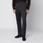 Pantalon sartorial gris en mélange de laine