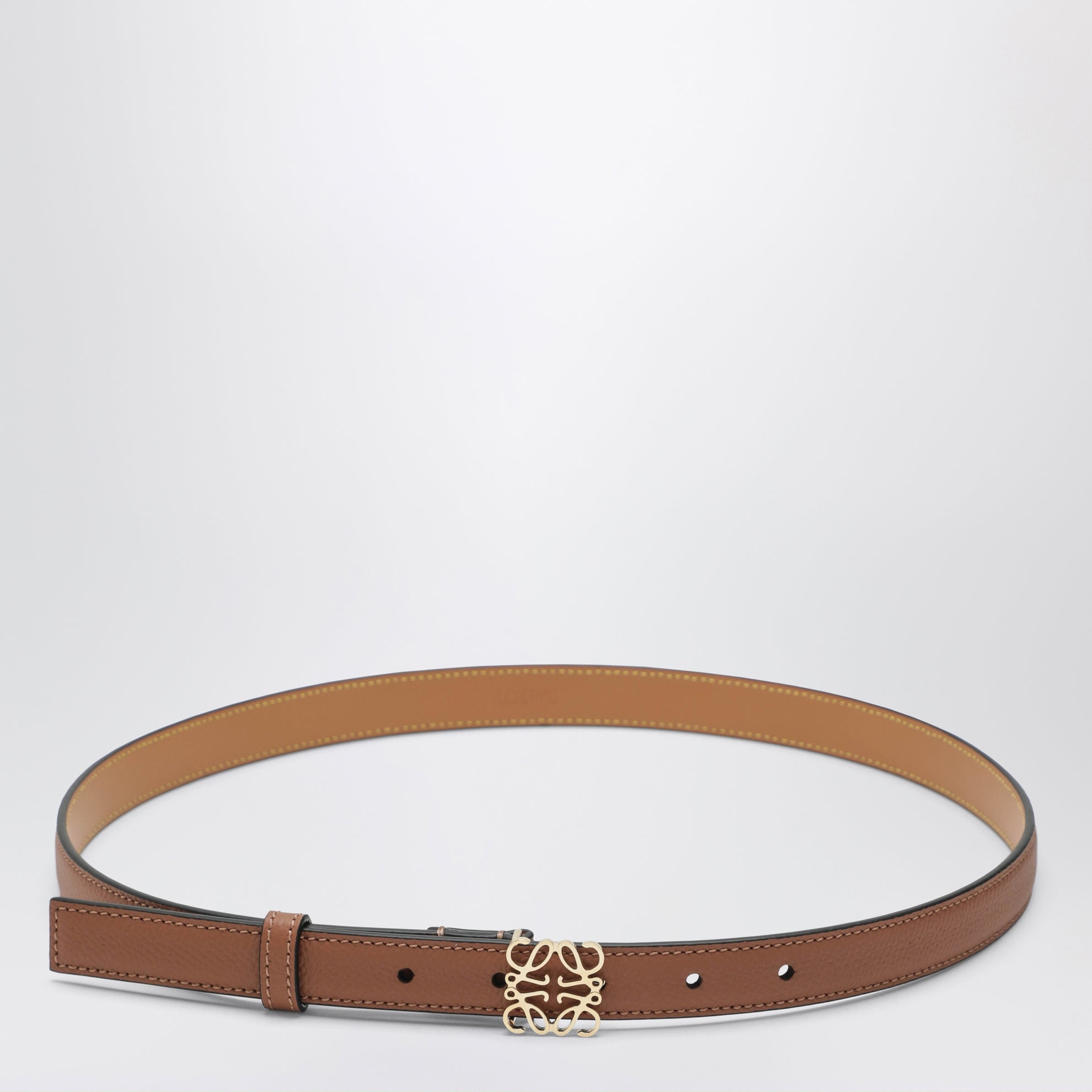 Ceinture Anagram en cuir de veau grainé