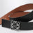 Reversible Anagram belt in brown/black