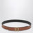 Reversible Anagram belt in smooth calfskin tan/black