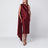 Raspberry cape detail dress