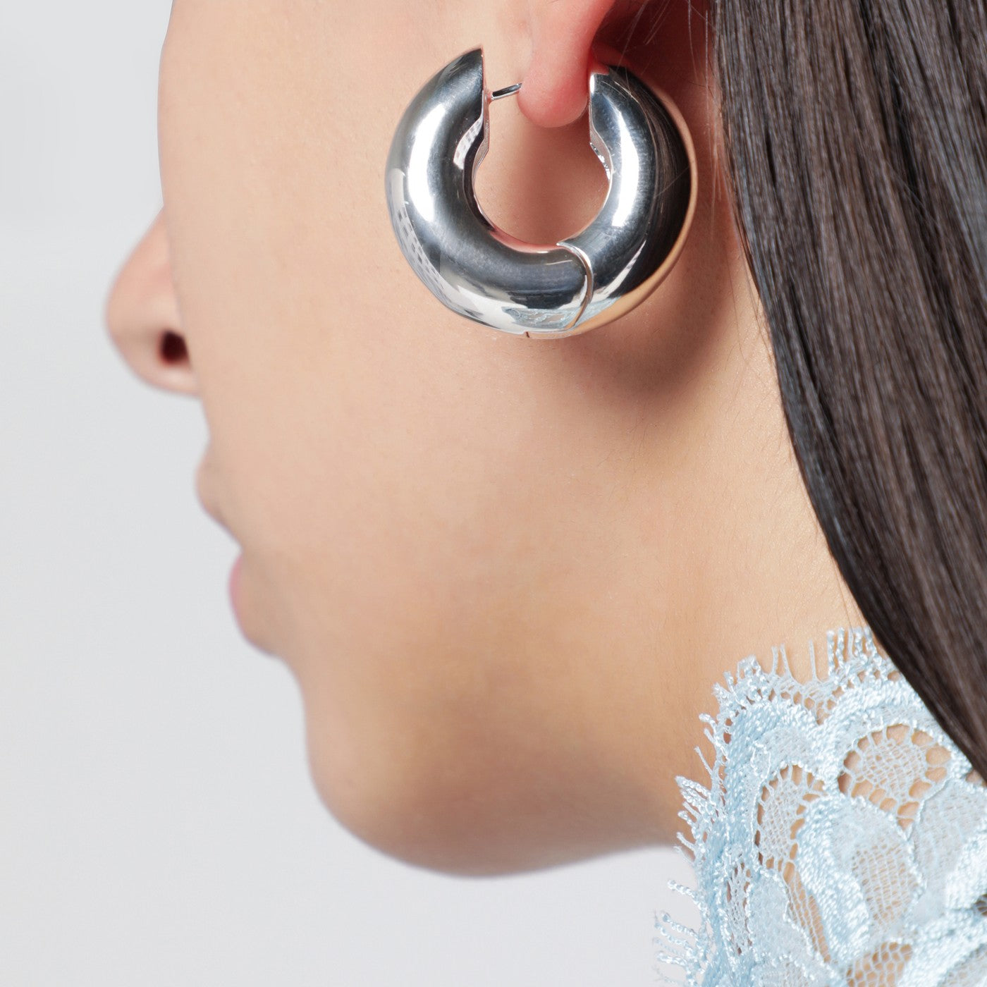 Ohrringe Devon Hoop aus Silber