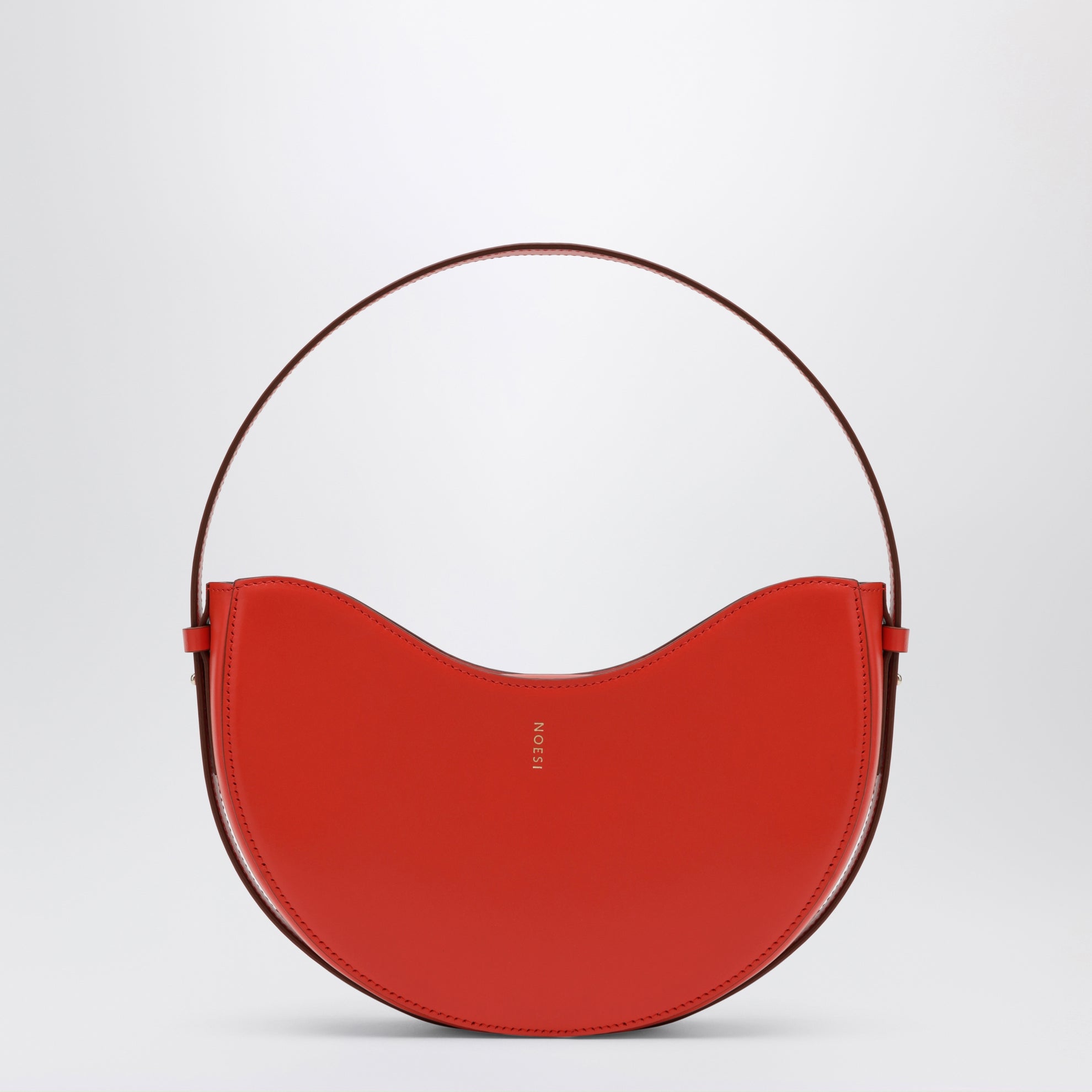 Sac Ellie rouge en cuir lisse