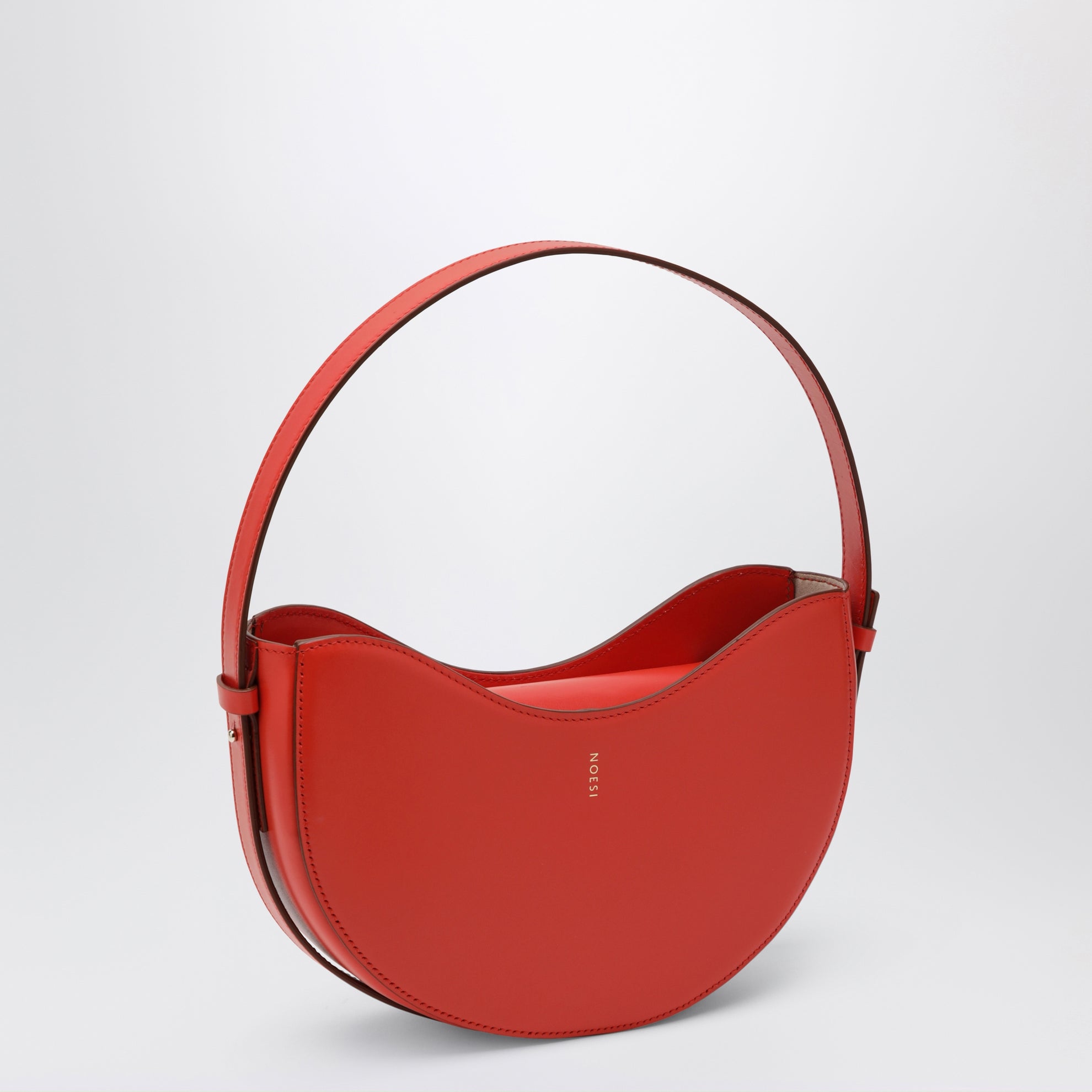 Sac Ellie rouge en cuir lisse