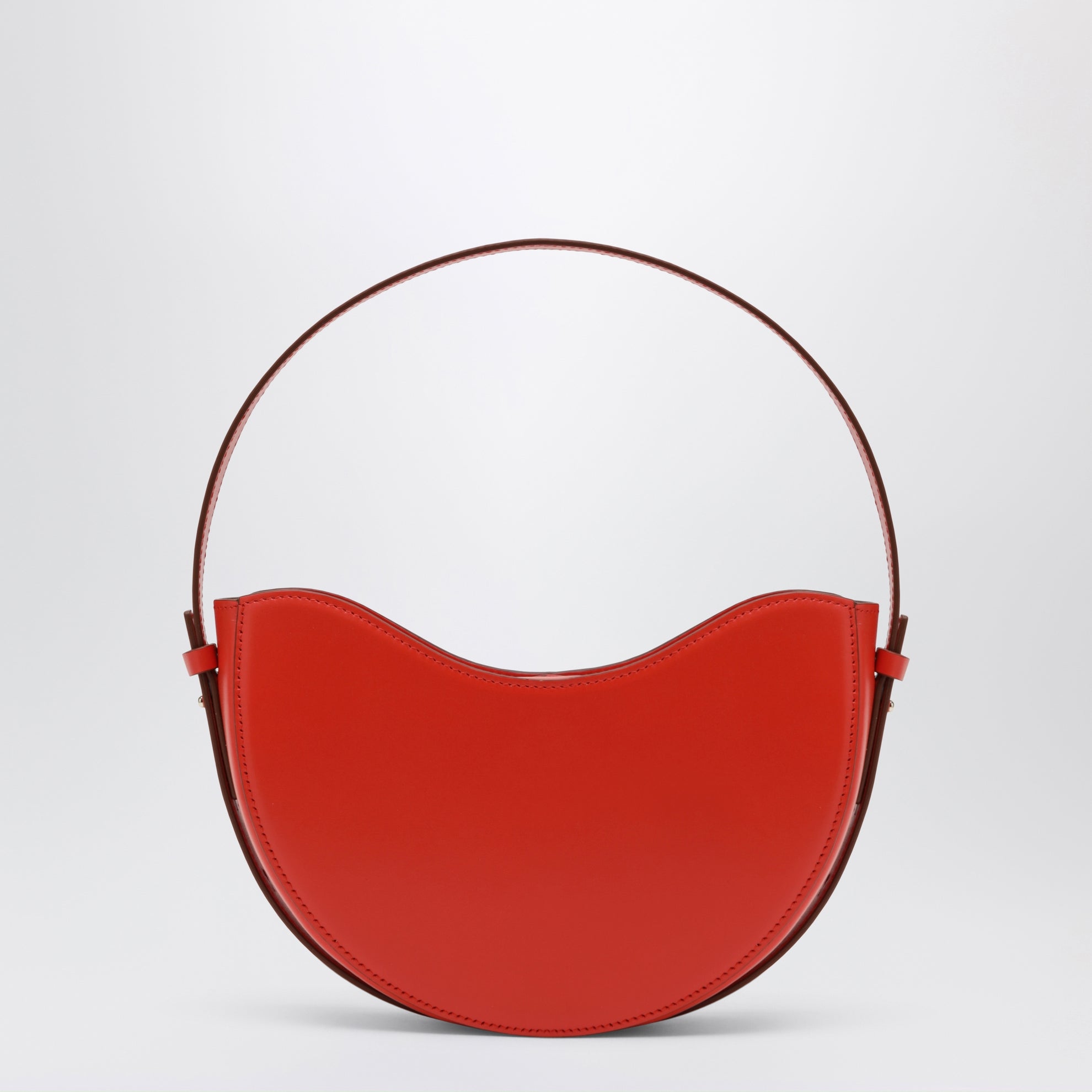 Sac Ellie rouge en cuir lisse