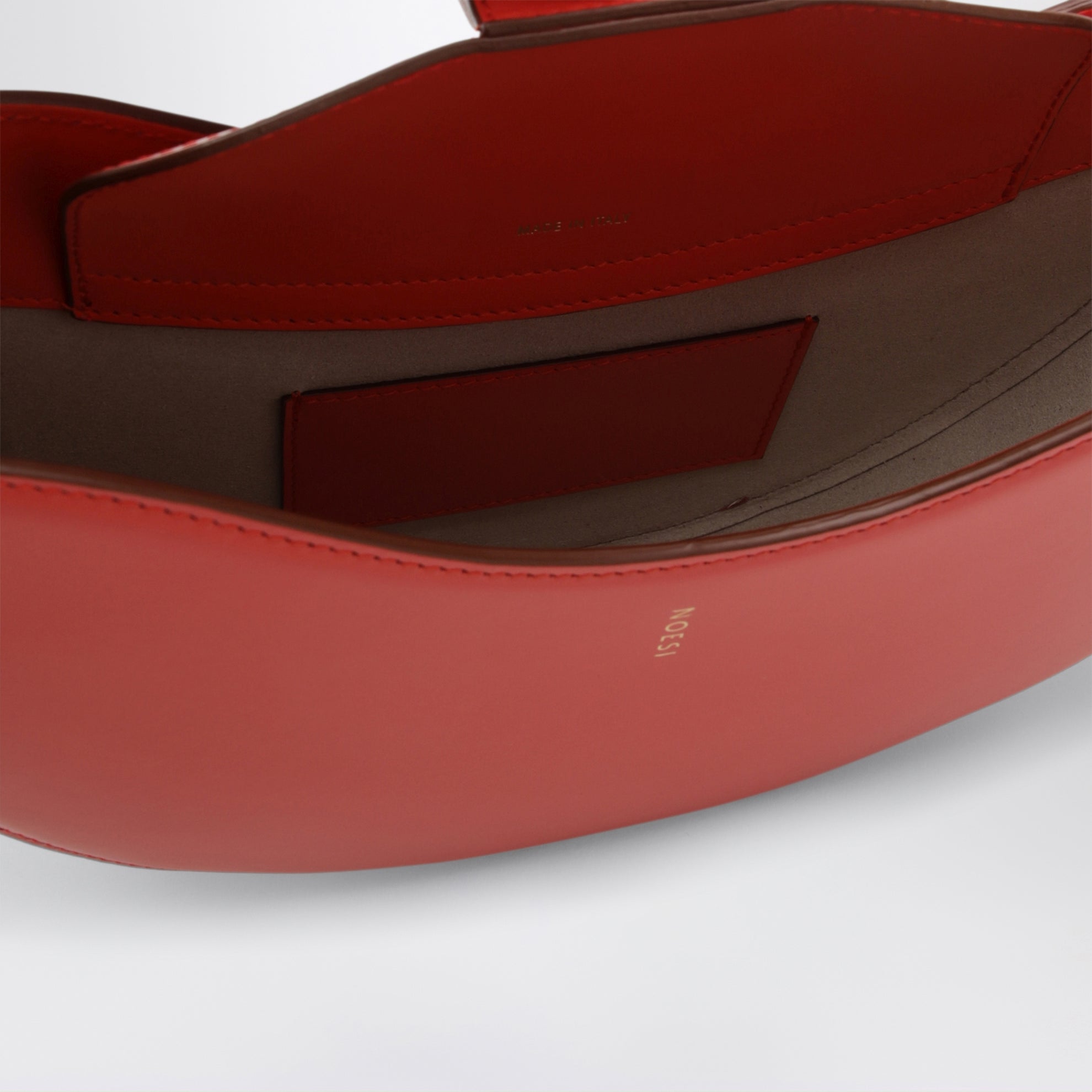 Sac Ellie rouge en cuir lisse