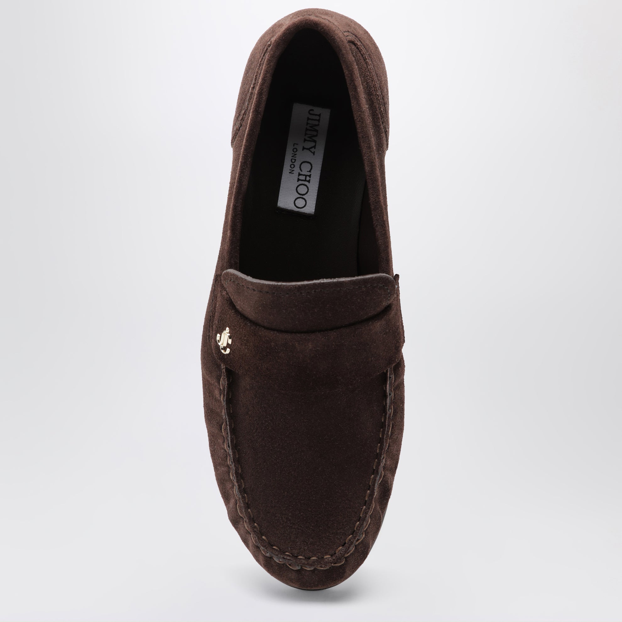 Ellis suede leather loafers in chocolate