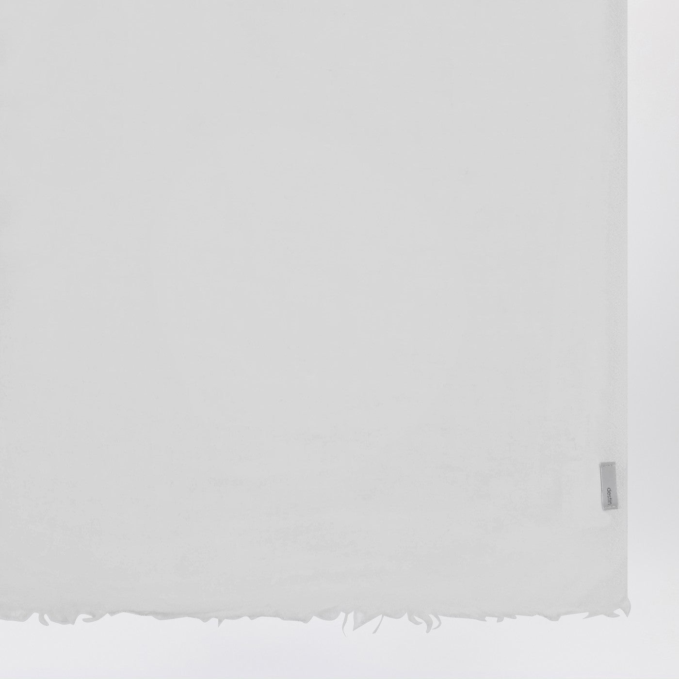 White silk and cashmere-blend scarf