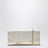 Pochette Emmie in tessuto Brilliance platino e oro