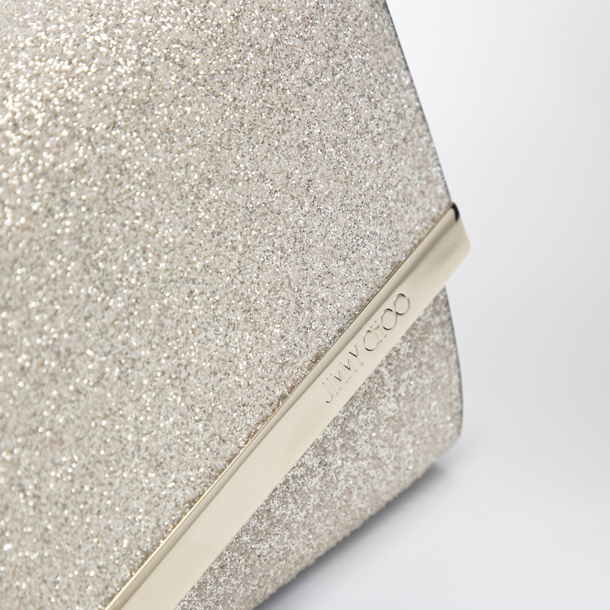 Emmie Pochette Mit Hellgoldenem Mikroglitter