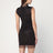 Black mesh mini dress
