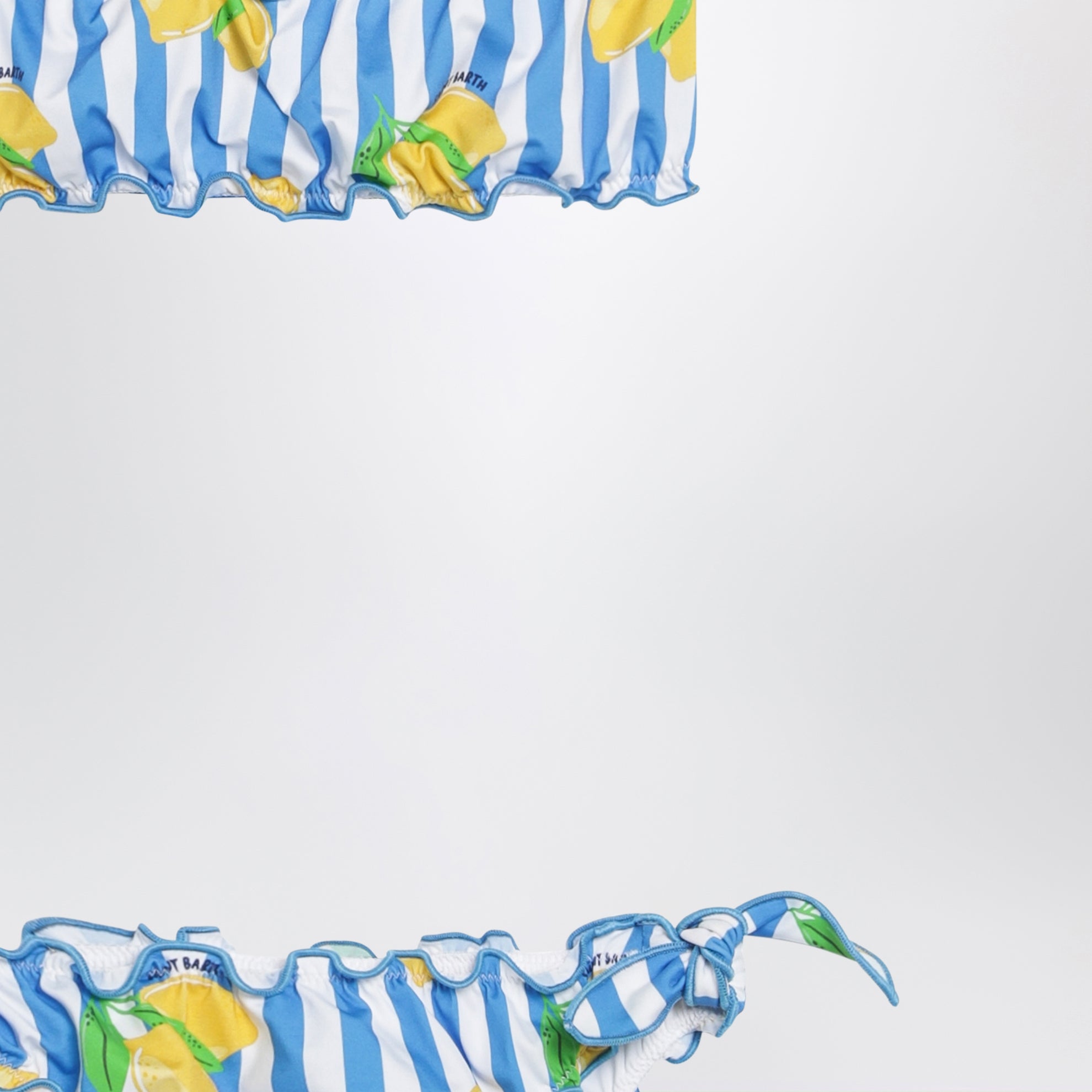 Striped Bikini with Lemon Print
