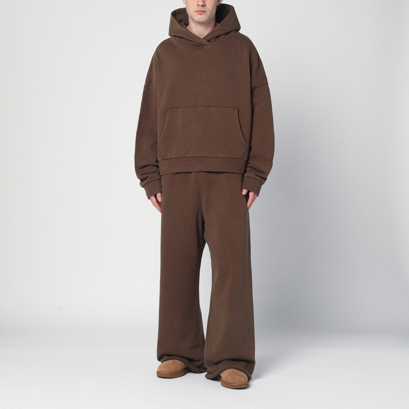 Brown sweatshirt in cotton