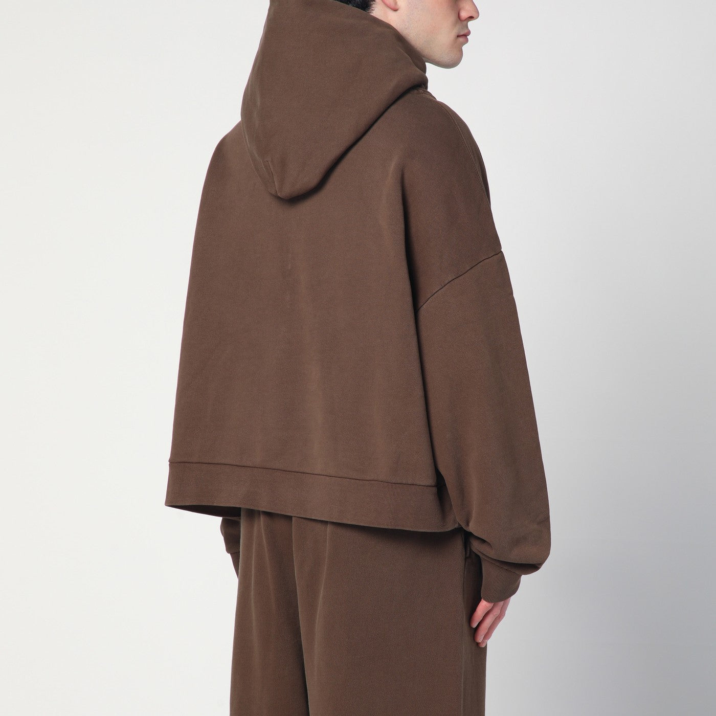 Brown sweatshirt in cotton