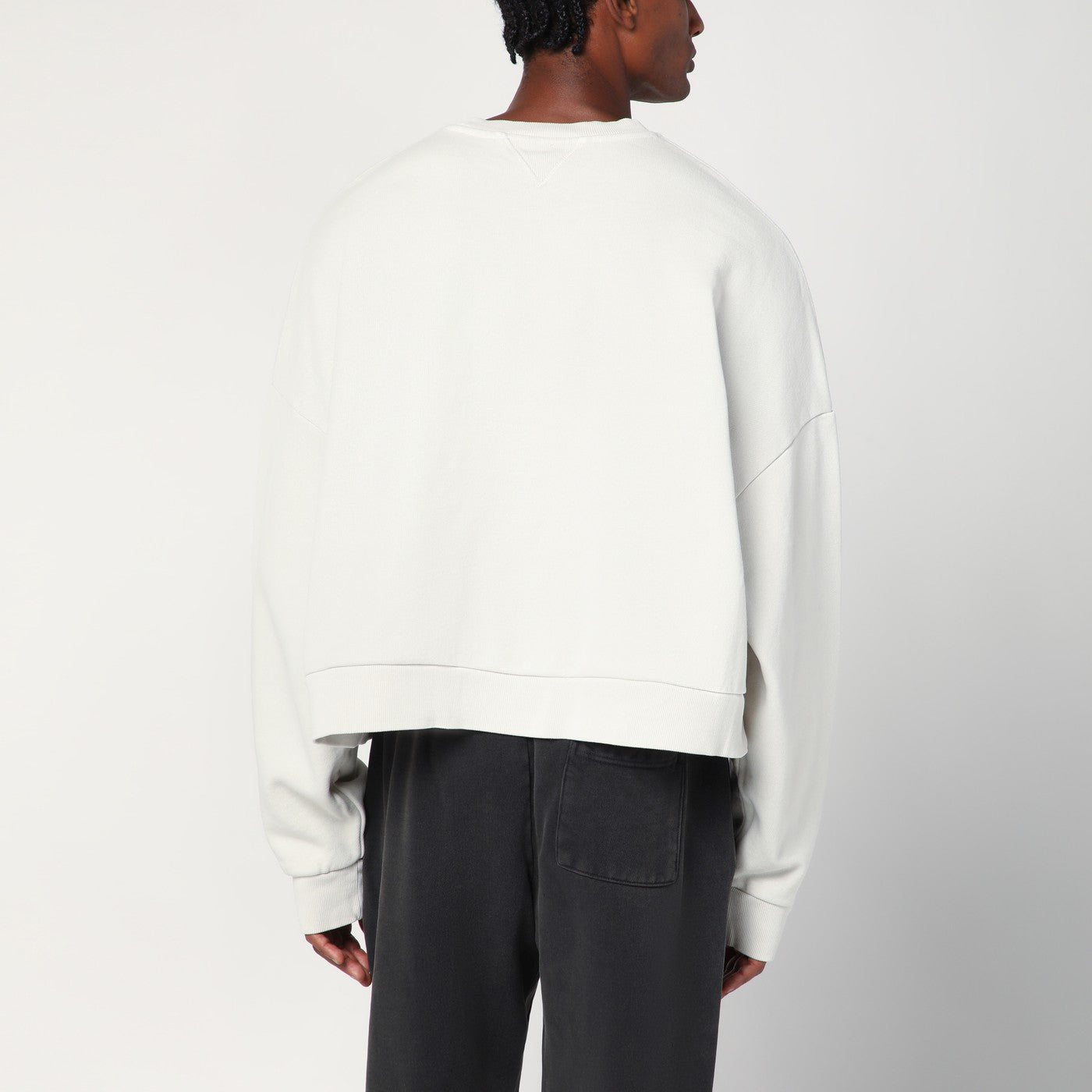 Felpa avorio in cotone
